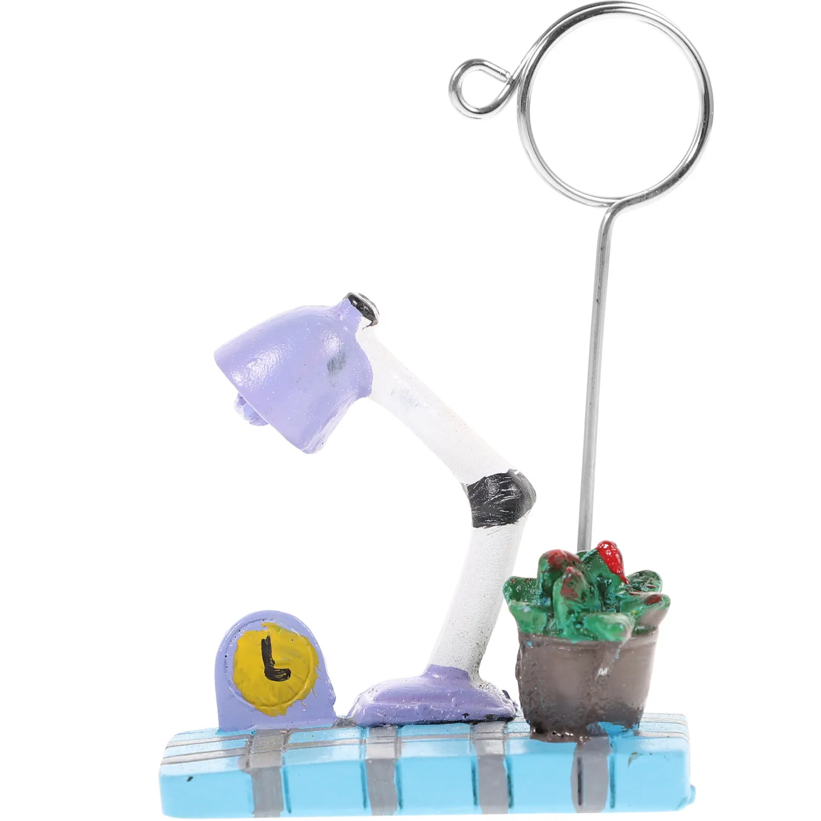 Plants Microlandschaft Memo Stand Photo Clip Holder Desktop Organizer for Notes Messages Cards Photos Small Space Desk