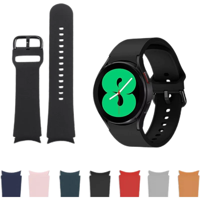 20mm 22mm Band for Samsung Galaxy Watch 3 4 5 6 7 46mm 42mm S3/ Sport Frontier Active 2 Silicone Bracelet Huawei GT 2/2e Strap