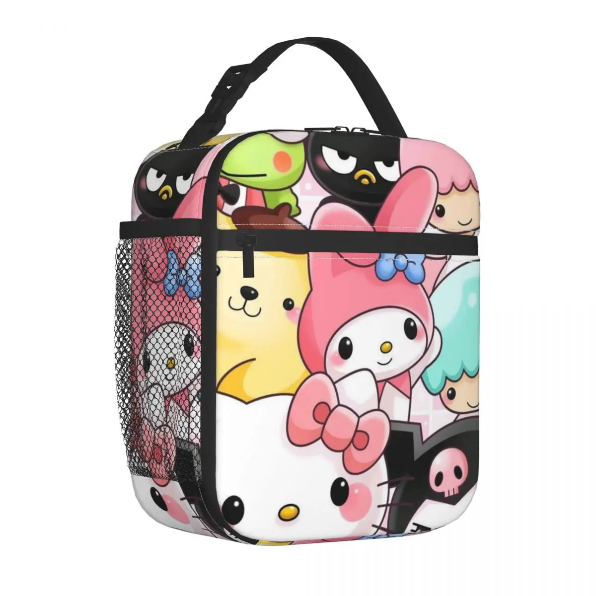 Hallo Kitty isoliert Lunch Bag Kühler Lunch Container tragbare Tote Lunchbox für Männer Frauen Schule im Freien