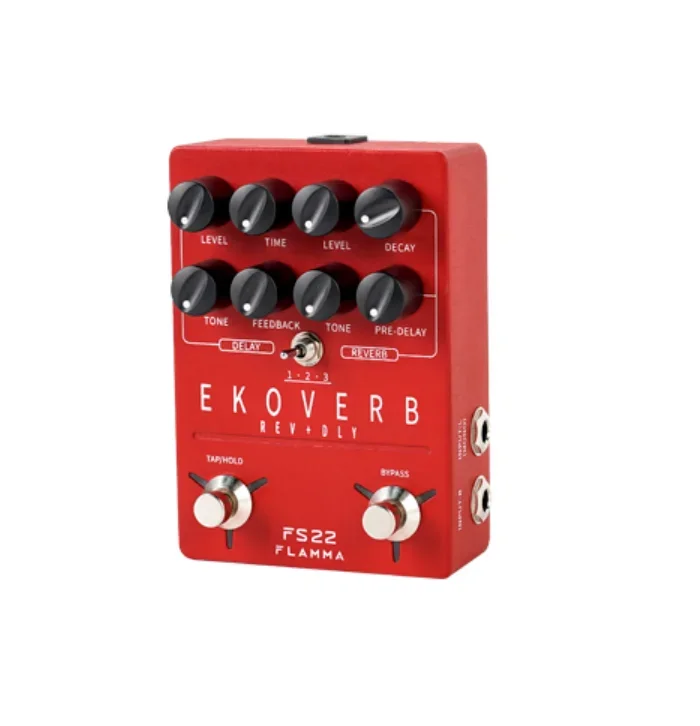 FS22 Ekoverb Dual Footswitch Stereo Delay & Reverb Guitar Effect Pedal, Freeze Function for Infinite Trail Ambient Tone
