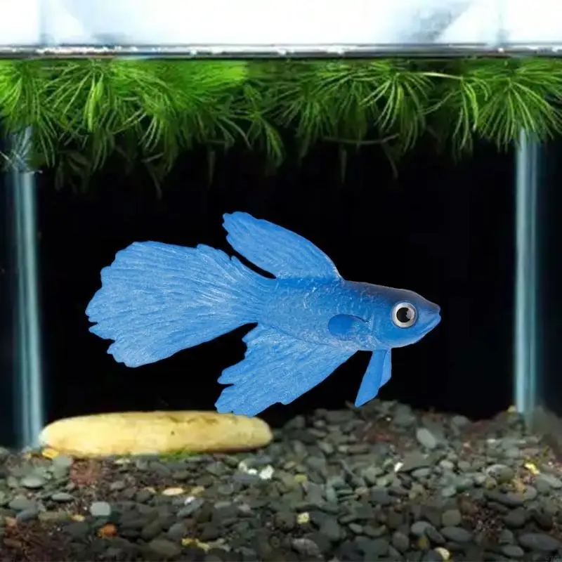 97QD Betta Fish Fish Aquarium Silicone Floating Floy Moviable Fake for Fish for