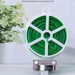 Coate String Fixed Rope Coiled Wire Garden Ties Iron Wire Steel Pipe Fittings With Cut Plant Ties 20/30/50/100M