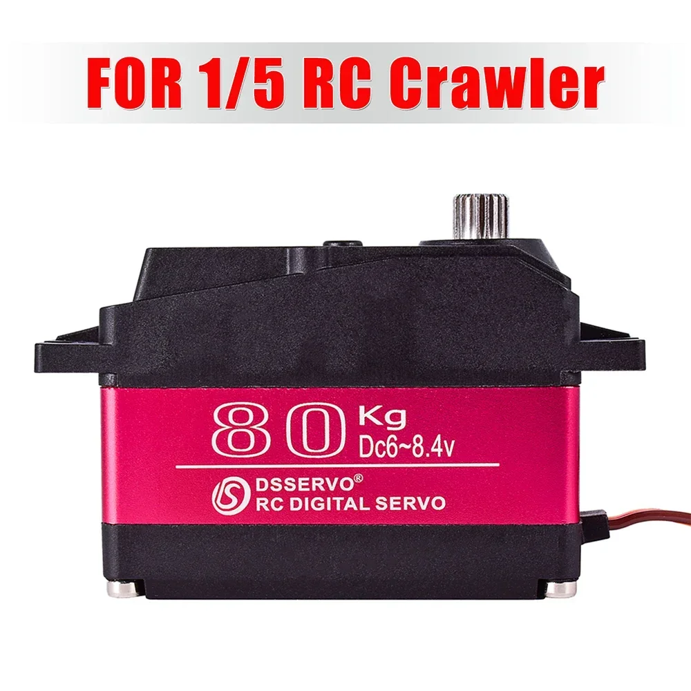 Servo 80kg rc 8,4 Servo wasserdicht Servo mit hohem Drehmoment 80kg V Metall getriebe digital für redcat hpi baja 5b ss