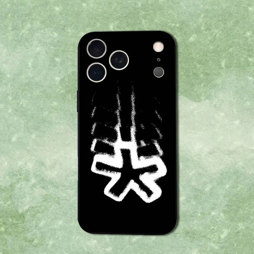 حافظة هاتف Band O-Opiumes Rap Art لهاتف iPhone 14,13,17,12,11,16,15, Plus, Pro Max, XS, XR, SE, Mini, غطاء أسود من السيليكون الناعم #3