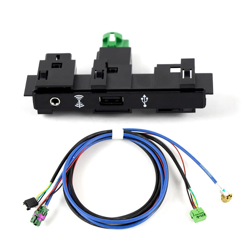 5Q0035726E For VW Touran 5T Tiguan MK2 CarPlay MDI USB AMI AUX Install Plug Socket Switch Button Harness 5Q0035724 5Q0 035 726 E