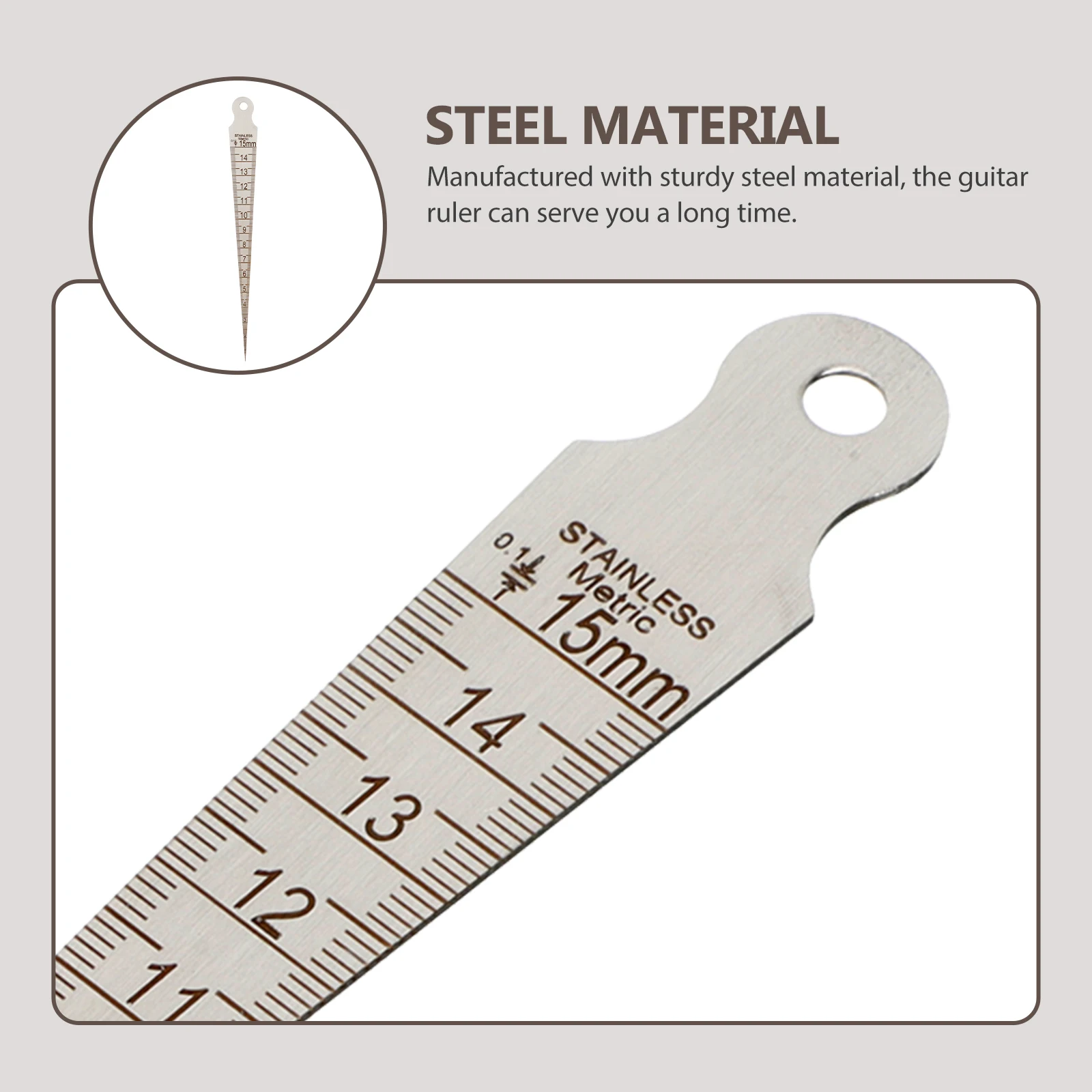 

Guitar Measuring Ruler Technician Tool Gaps Mechanical Bridge Luthier Repair Kit Steel Tools