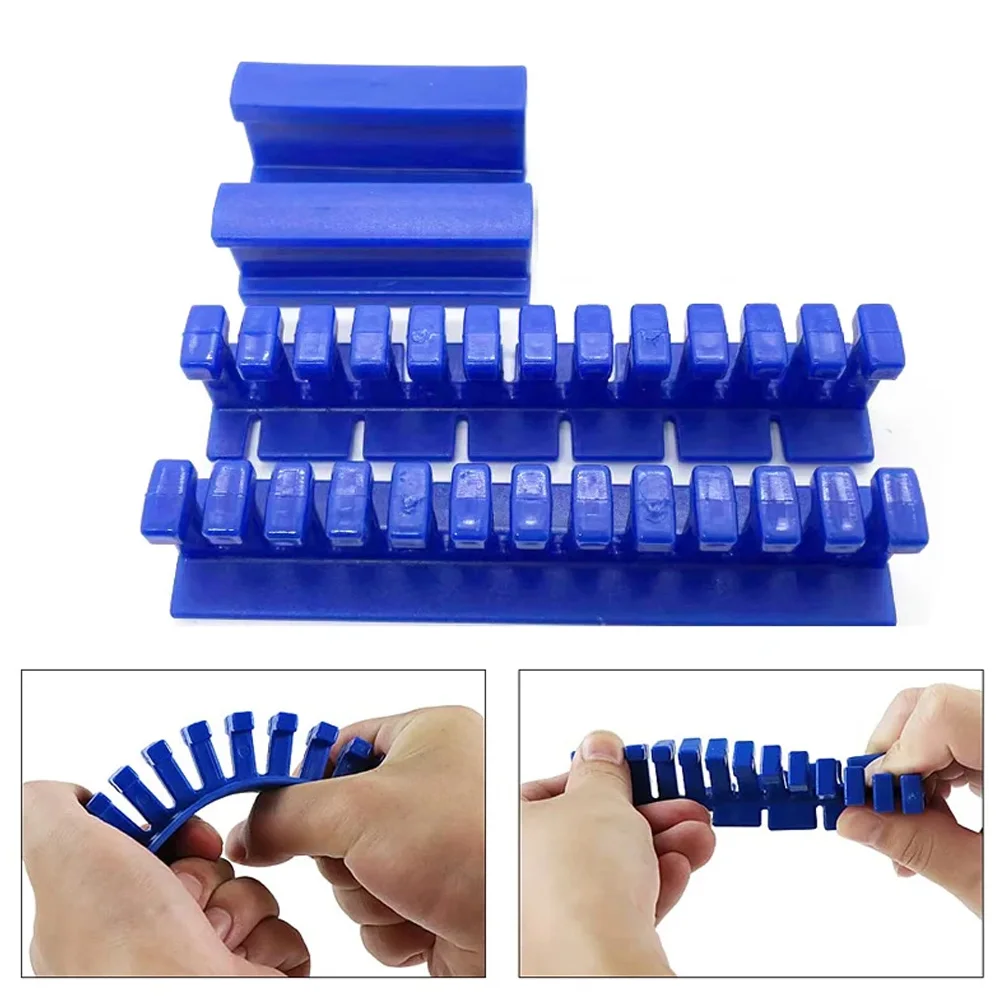 Car Blue Adhesive Glue Tabs Dent Remover Tools Kit Universal 6Pcs Auto Dent Pull Traceless Removal Pulling Tabs Hail Pit