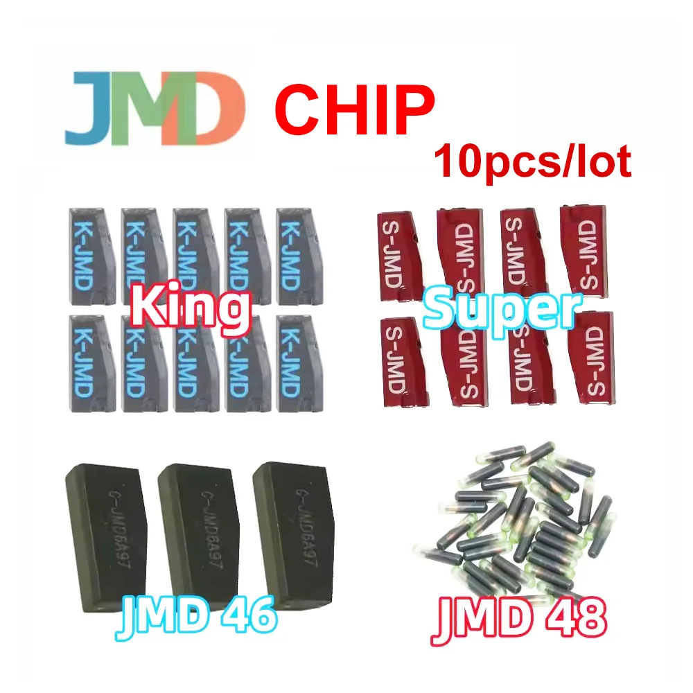 

10Pcs Original JMD Blue King chip Red Super Chip JMD 48 Transponder for CBAY Handy Baby Key Copier to Clone 46/4C/4D/G/48 Chip