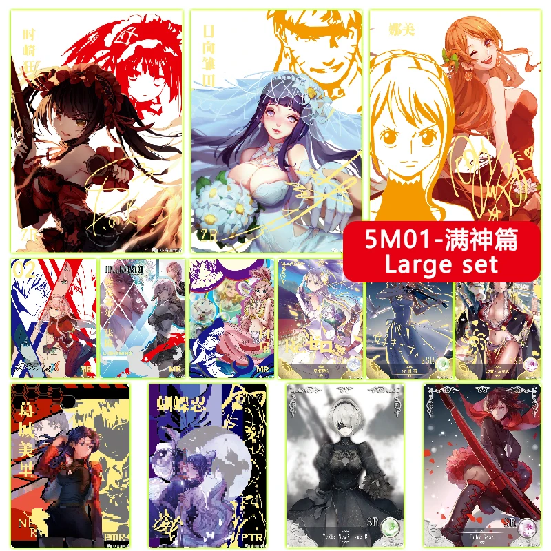 Goddess Story Large Set 5M01 Zr-Mr-Ssr-Ptr Series Anime Characters Nami Nightmare Hyuuga Hinata Collection Card Birthday Gift