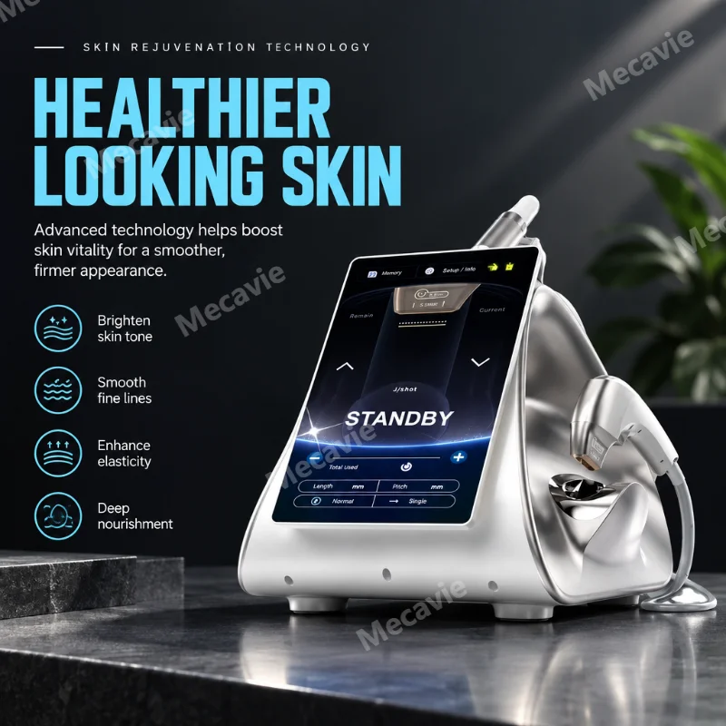 Professional Ultrasonic Skin Rejuvenation Device With Hd Touch Screen Eight Treatment Heads T To T Multimode Operation And Dual