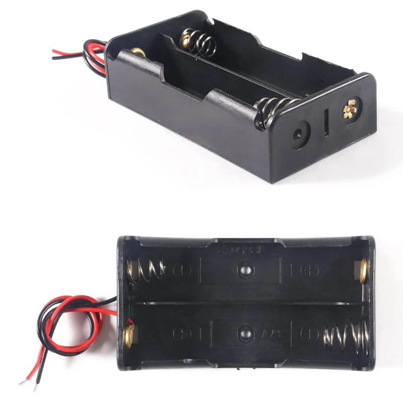 A98E-5 Pcs 3.7V 18650 Battery Holder Housing Plastic Battery Storage Box With Wire Leads ,18650 Battery Housing Spiral Spring