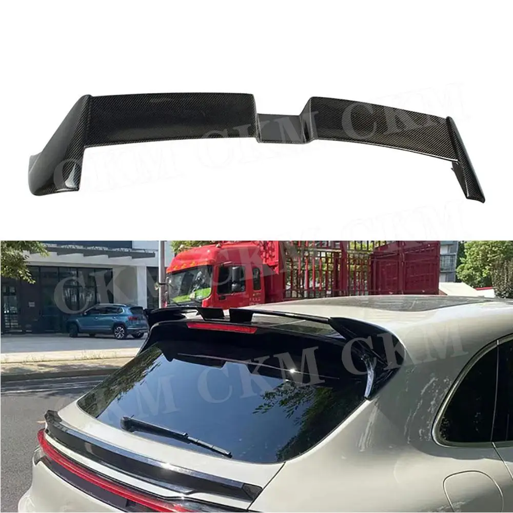 

Carbon Fiber Rear Roof Spoiler Boot Lip Wing For Porsche Macan 2014 - 2018 ABS Trunk Spoiler Car Bodykits Accessories