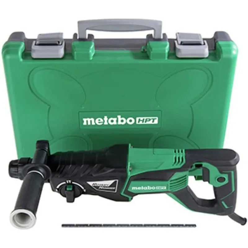 

Metabo HPT Rotary Hammer | SDS Plus 1-Inch, 7.5-Amp For Drilling Chipping and Hammer Drilling (DH26PF)
