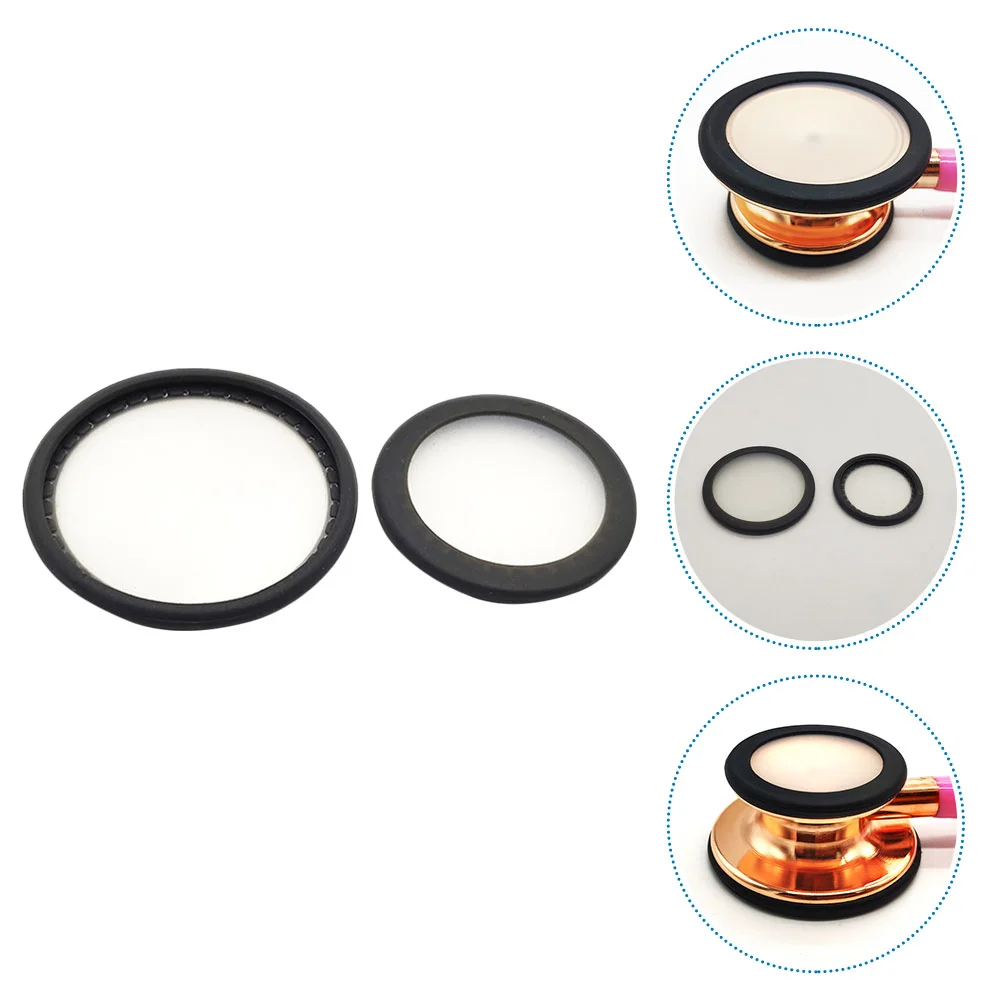 

2 Pcs Stethoscope Accessories Replacement Diaphragm Cover Cardiology Pediatric Membranes Pvc Child