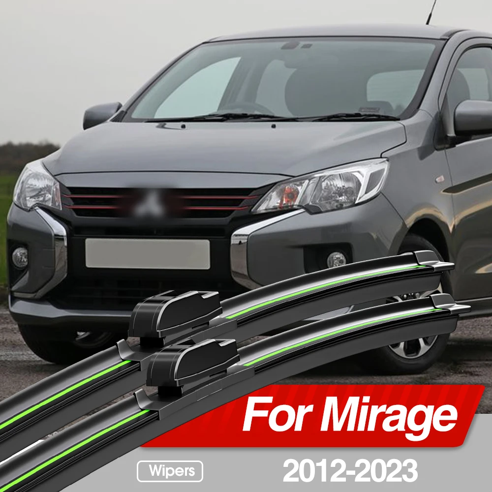 For Mitsubishi Mirage 2012-2023 Front Windshield Wiper Blades 2pcs Windscreen Window Accessories 2013 2015 2016 2018 2019