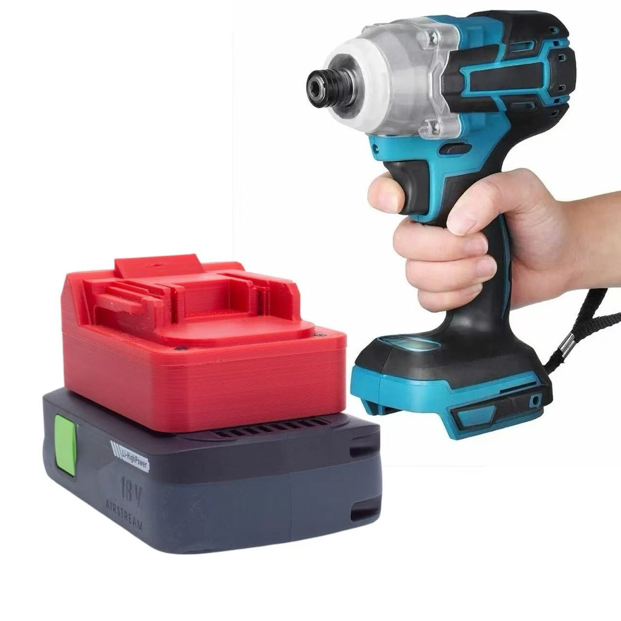 

Battery Adapter Converter For Festool 18V Lithium Battery to for Makita 18V Cordless Tools Accessories (NO Battery)