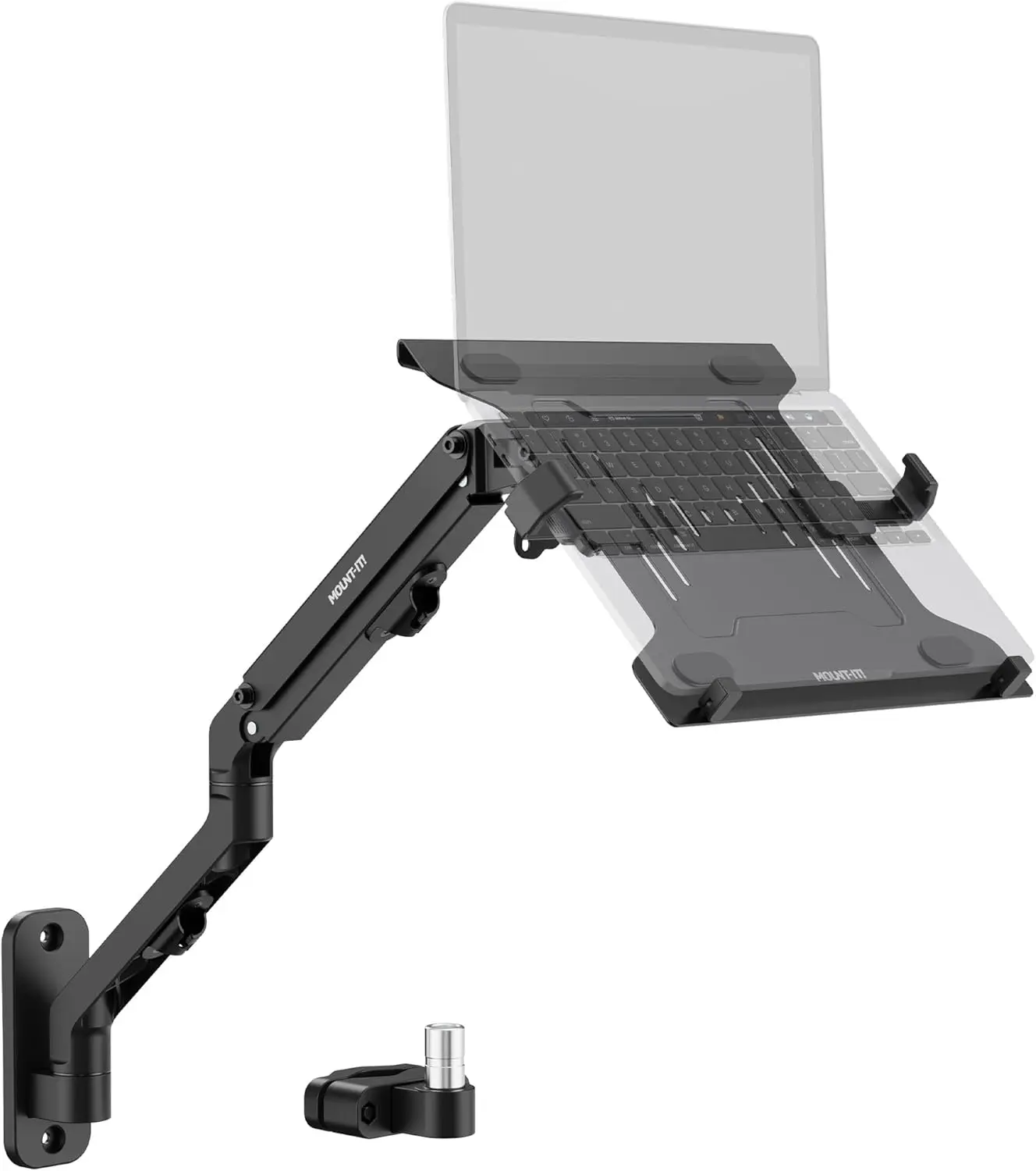

Ergonomic Laptop Arm for Wall or Pole Mounting, Full Motion Adjustments, Versatile Design, Easy Installation