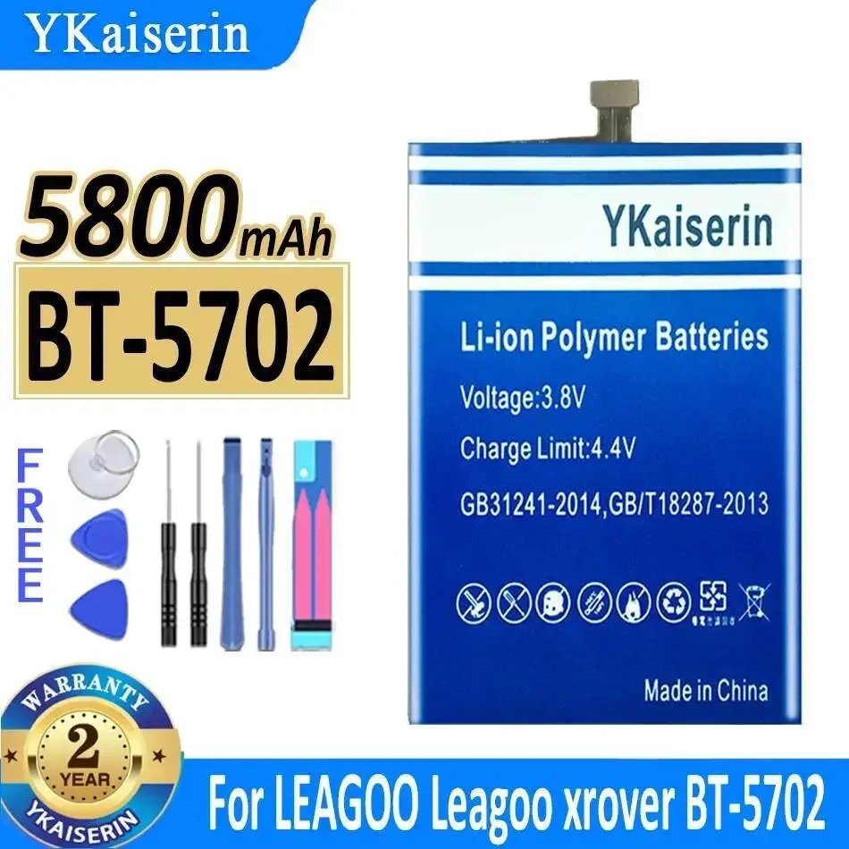 

5800Mah Reliable Replacement Mobile Phone Battery For Leagoo Xrover BT-5702