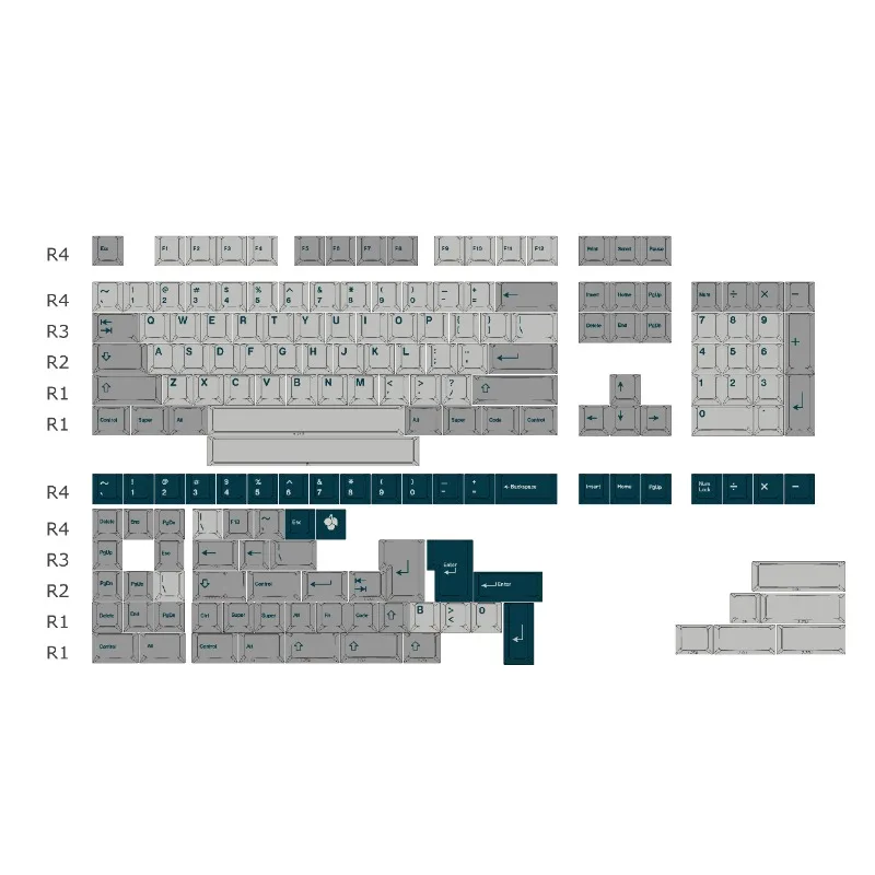 gmk prussian alert keycap pbt 5 sided sublimacao termica cherry profil teclado mecanico keycaps acessorios para pc computador 01