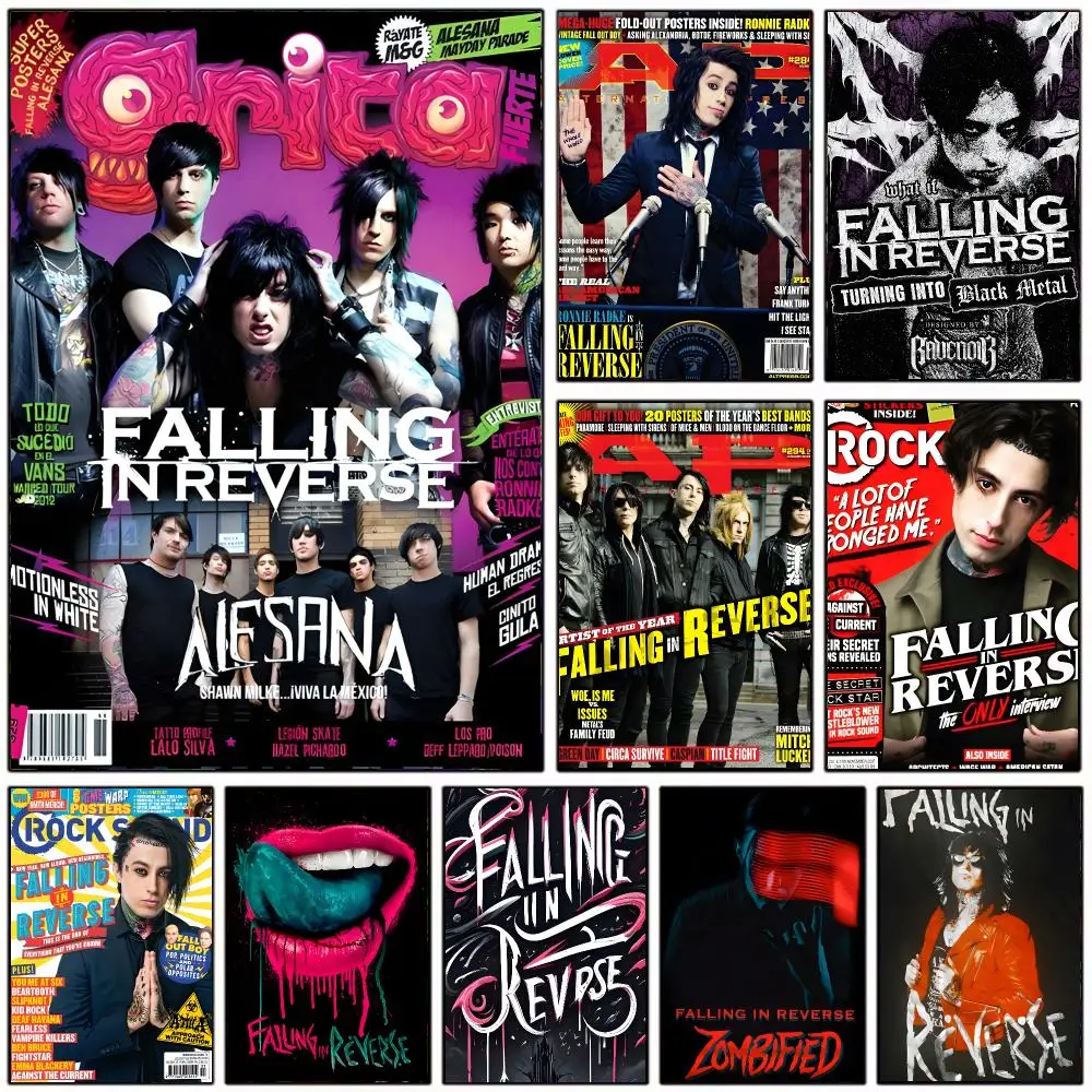 rebellious band F-Falling in Reverse Poster Modern Home Decoration Interior Design & Contemporary Wall Art Collection
