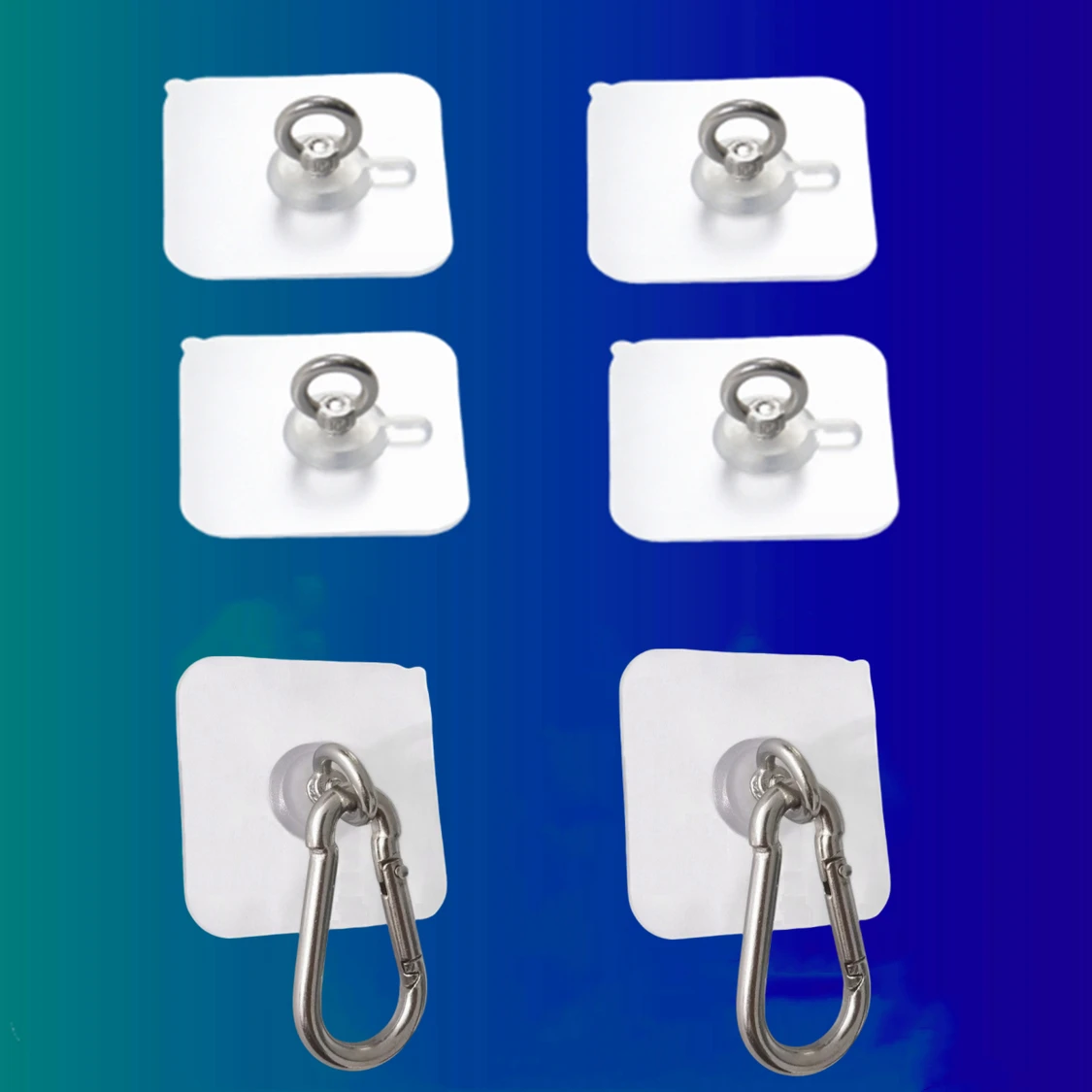 

8 pcs of Sticky Ring hook, strong nailless adhesive waterproof nailless sticker, stick-on patch, ceiling ring patch