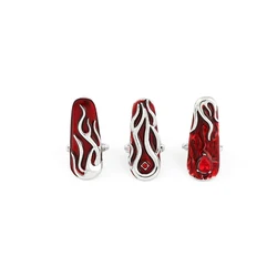 Fashion Irregular Armor Ring Jewelry Punk Open Adjustable Rings Jewellery Finger Nail Rings Women Accessories Gift For Girl