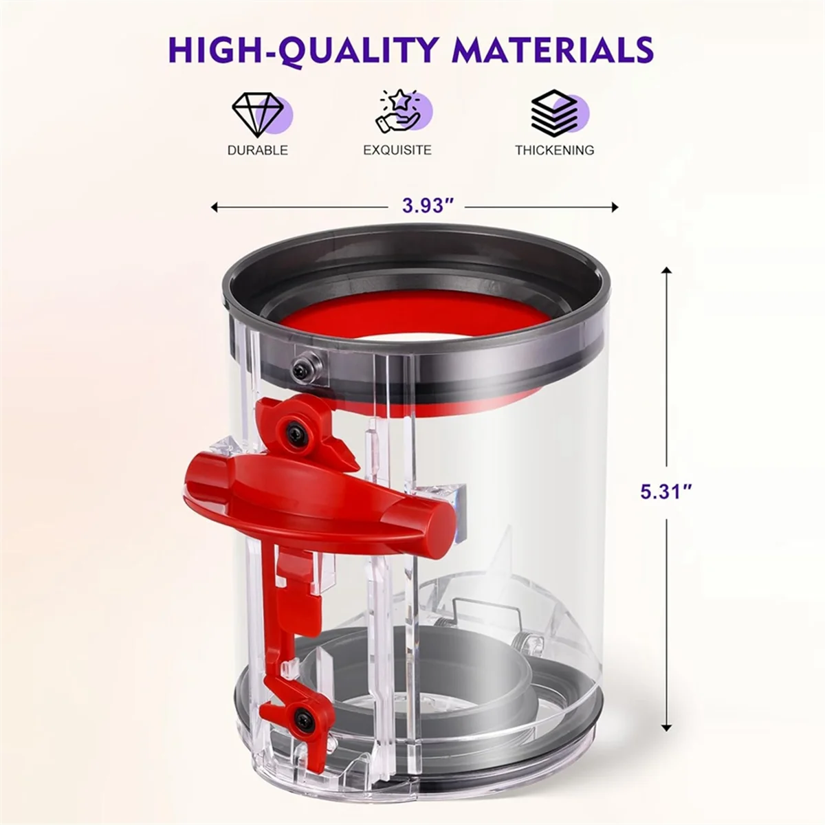 T71C пылесборник для Dyson V12 SV18 SV20 Detect Slim/V10, цифровой тонкий пылесос, детали для крепления канистры, номер детали 965272 -01