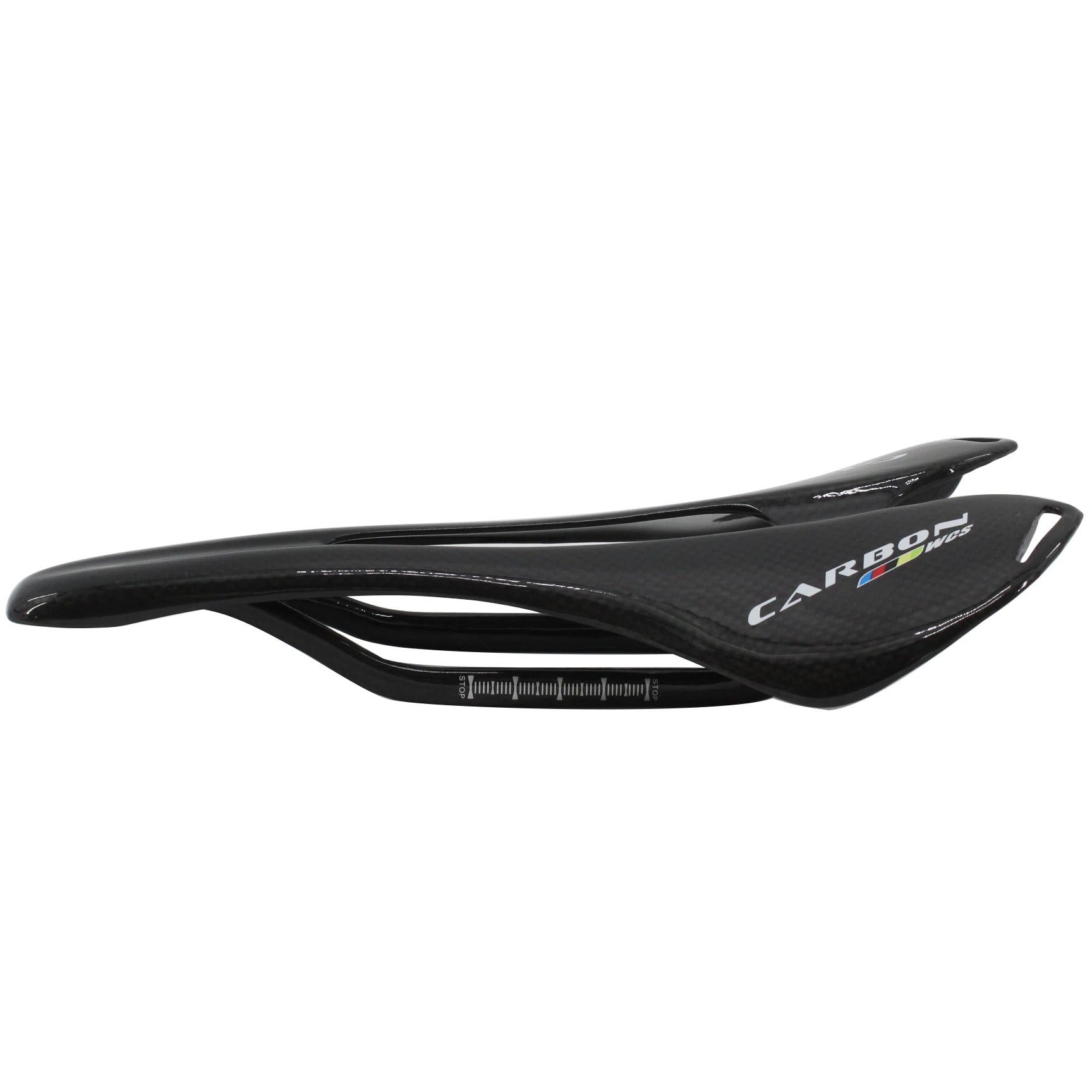 New Road Bike Glossy 3K Full Carbon Fibre Saddle Carbon Bicycle Saddle Hollow Out Super Lightest Carbon Front Seat saddle MTB