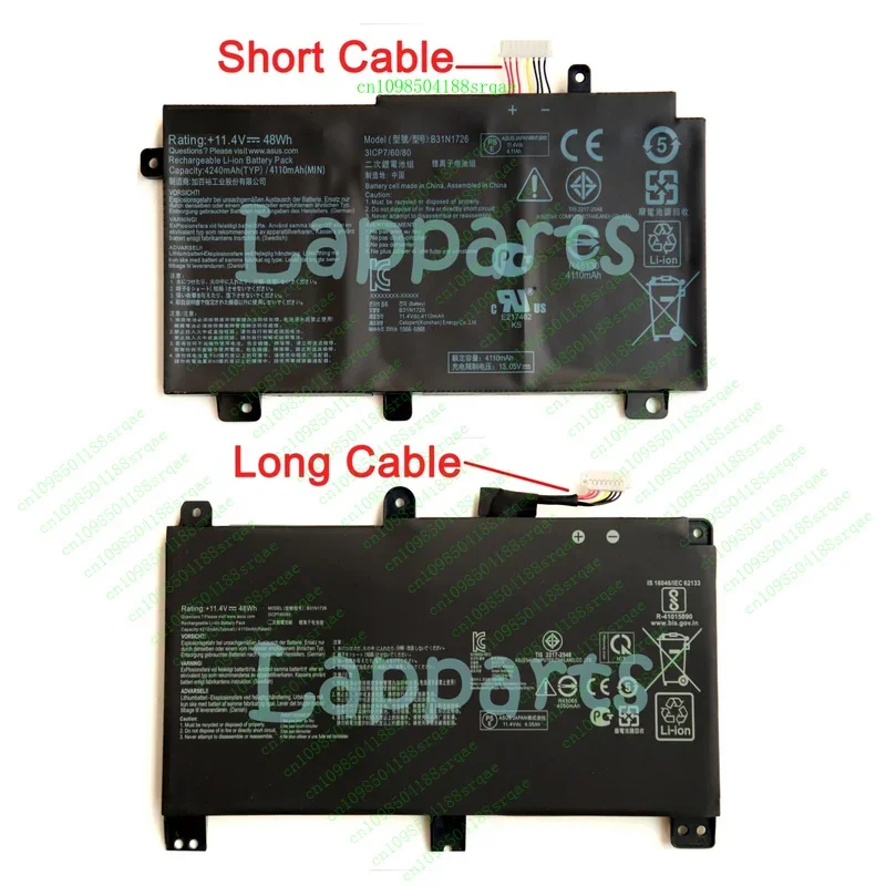 

B31N1726 Новый оригинальный аккумулятор для ASUS FX504 FX504GD FX505GM FX505GE FX80GD FX86%100 тест