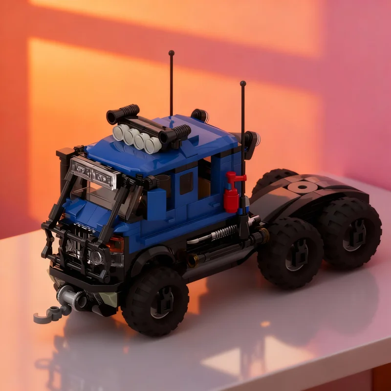 

349PCS MOC Technology Offroad Adventure Tracktor Truck Doublecab Model DIY Creative Assembly Bricks Display Birthday Gift Home