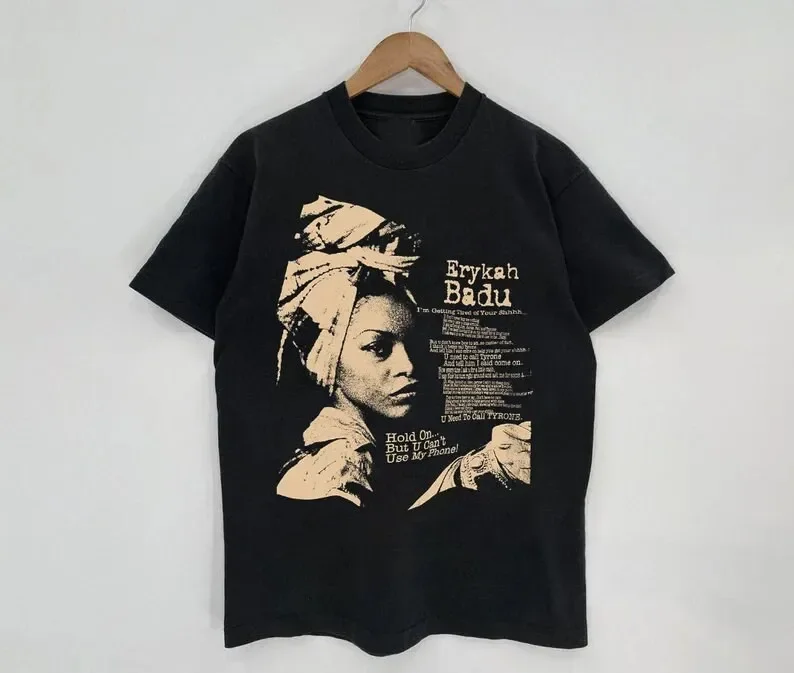 Erykah Badu Vintage Música T-Shirt, Presente