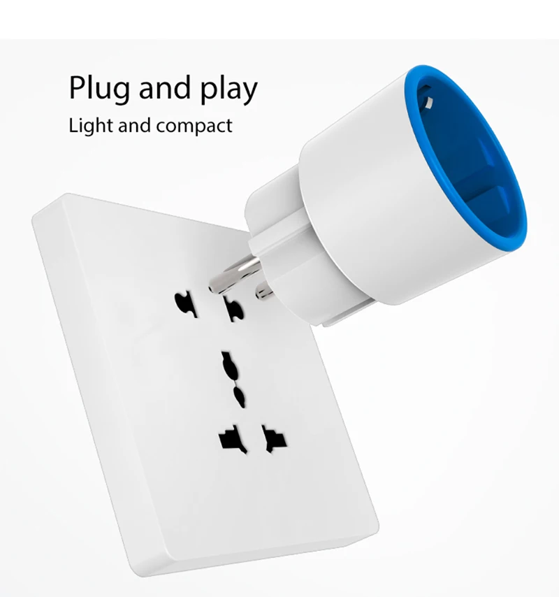 Tuya Zigbee Smart Plug EU 16A Wireless Outlet With Power Monitor Function App Voice Remote Control Socket Work With Alexa Google