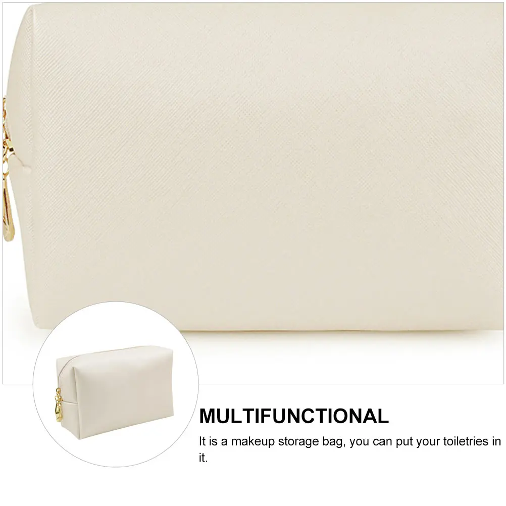 

1Pcs Stylish Square Makeup Bag Women's Large Capacity Pouch Portable Travel Storage Organizer Lightweight Toiletries