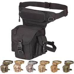 Men's  Tactical Drop Leg Bag Waist Pack Adjustable Thigh Belt Hiking 800D Waterproof Nylon Motorcycle Riding Camping Bag