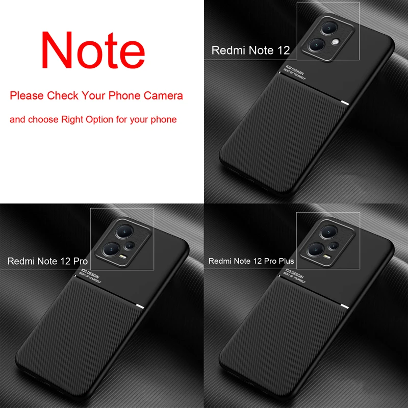 حافظة جلدية مغناطيسية لهاتف Xiaomi Redmi Note 11 12 10 9 11E Pro 9S 10S 11S Plus 10C غطاء ألواح معدنية مدمج يدعم حامل السيارة