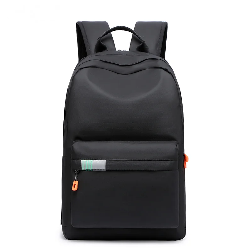 

Hot High Capacity Unisex Women Men Solid Student Backpack School Bookbag Shoulder Zipper Backpacks Handle Bag