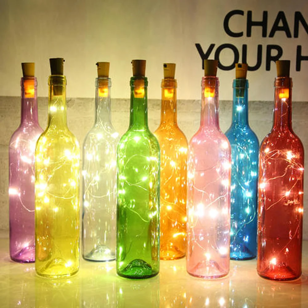 Bar LED wine bottle cork string lights Fairy Lights IP65 Waterproof Decoration Light DIY Christmas Wedding hotel Party Garlands