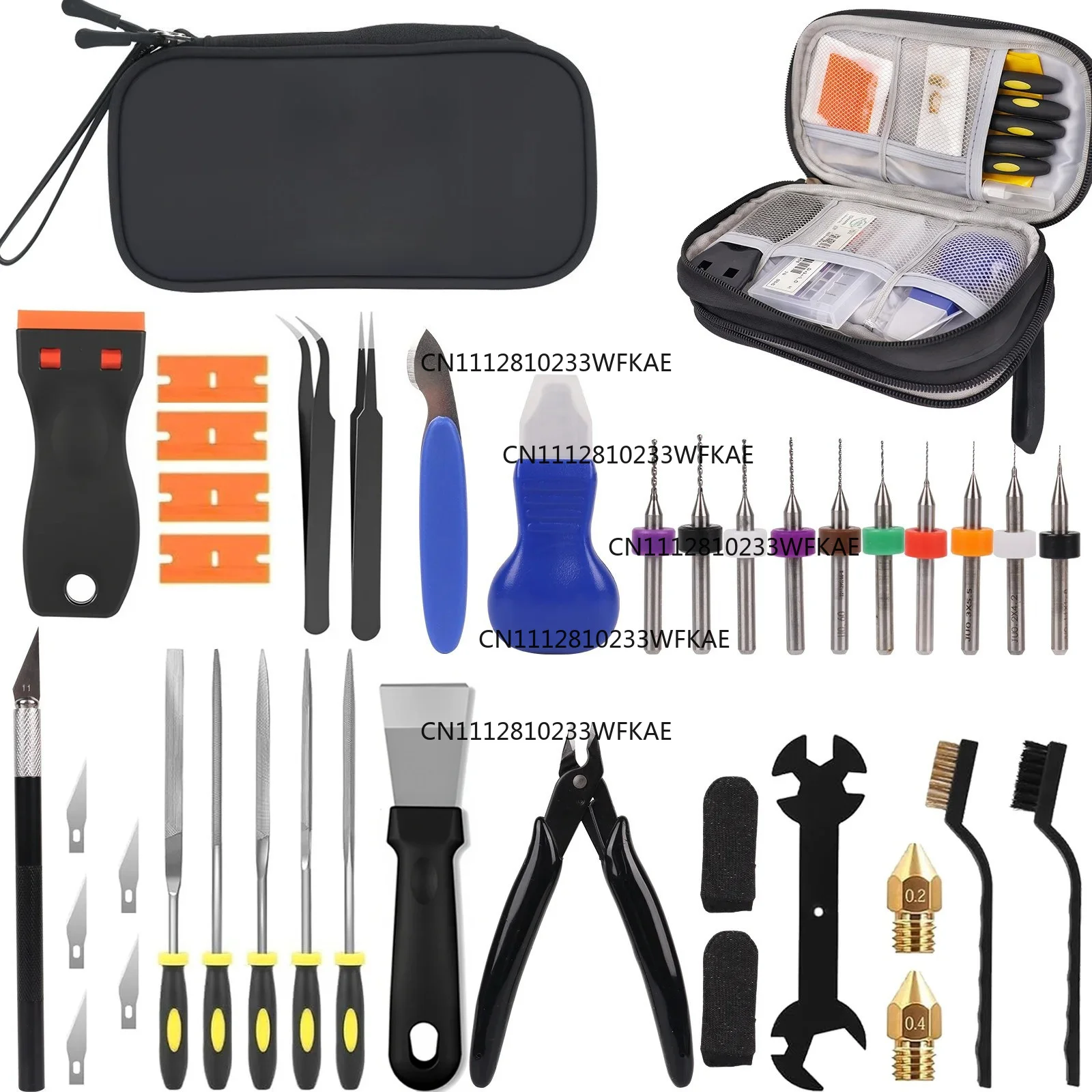 39-Piece 3D Printing Accessories Kit FDM/SLA Printer Leveling Cleaning Repair Accessories