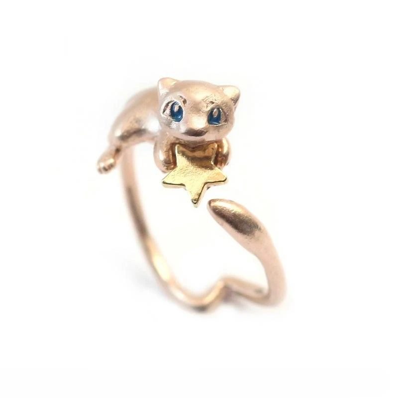 Cartoon Cute Goblin Spirit Open Rings for Women Girl's Funny Animal Finger Ring Anime Jewelry Fashion Rings Gifts