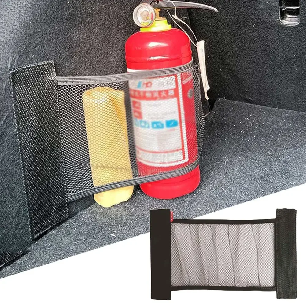 Part Storage Net Bag Cargo Black Car Elastic Polyester Trunk 20*35cm Accessories Storage Net Replacement Useful