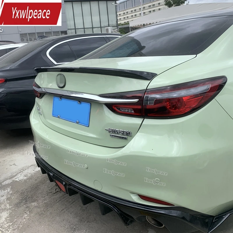 

For Mazda 6 Atenza Spoiler 2020 2021 2022 ABS Carbon Fiber pattern Material Rear Trunk Lip Spoiler