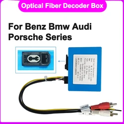 Car Radio Optical Fiber Decoder Box For Mercedes Benz ML/GL/R /W211w219/W220 for Porsche 911/boxster/Cayenne