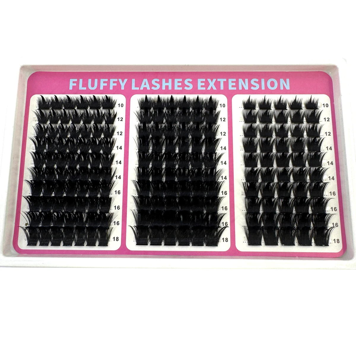 30 Reihen Wimpern-Cluster mit Spikes, Wimpernverlängerungen, dichte Einzel-Cluster-Wimpern mit Spikes und unteren Wimpern – Detail 9