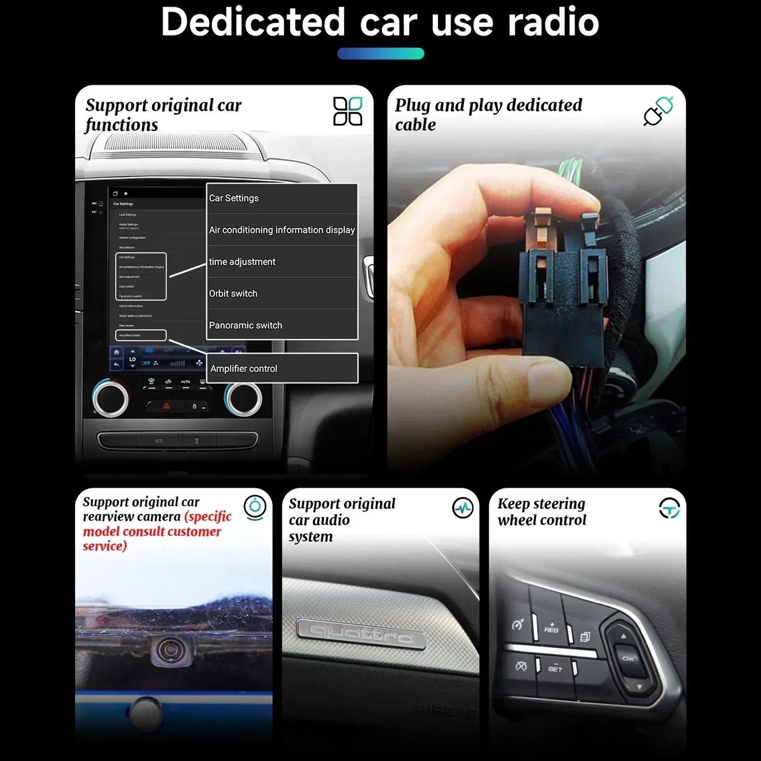 9.7inch For Volkswagen Tiguan 1 Nf 2007-2016 Android 14 Car Multimedia Radio GPS Navigation Stereo Wireless Carplay Touch Screen - Image 4