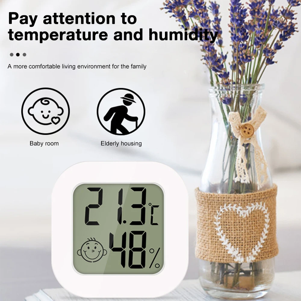 

LCD Digital Thermometer Hygrometer Indoor Room Electronic Temperature Humidity Meter Sensor Gauge Weather Station For Home