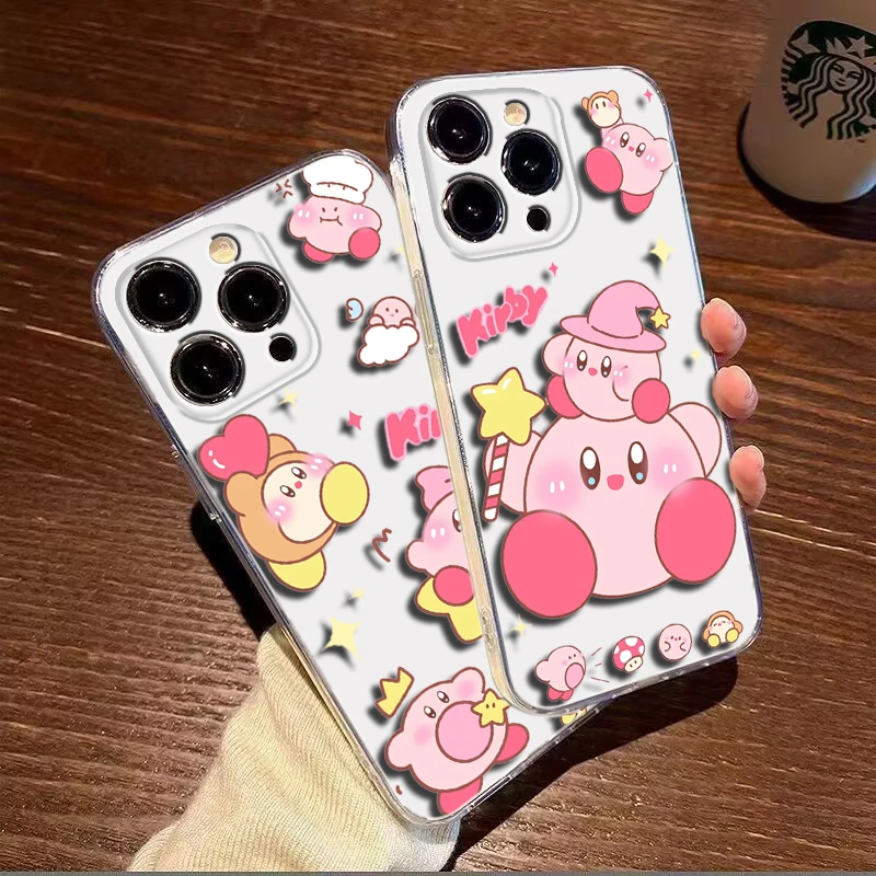 Kirby cartoon Soft Case dla Samsung A7 A70 A71 A72 A8 A9 J2 J4 Plus J5 J6 Prime J7 J9 M30S M31 M51 M23 A04 A14 A23 A34 A54