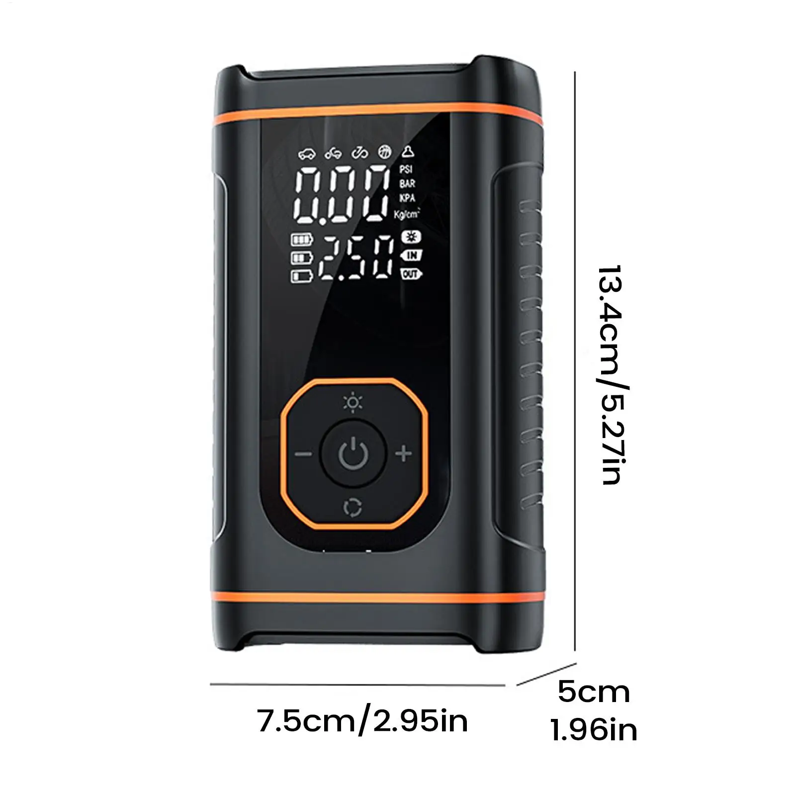 Tire Inflator Portable Air Compressor USB Rechargeable Inflation Automotive Tools Car Tire Air Pump Portable For Auto Vehicle
