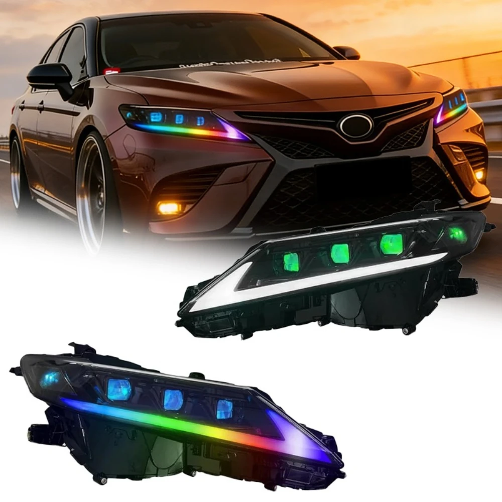 

TYPY Car Light For 2018-2023 Toyota 8th Camry RGB Headlight DRL Dynamic Lamps Sequential Turn Signal