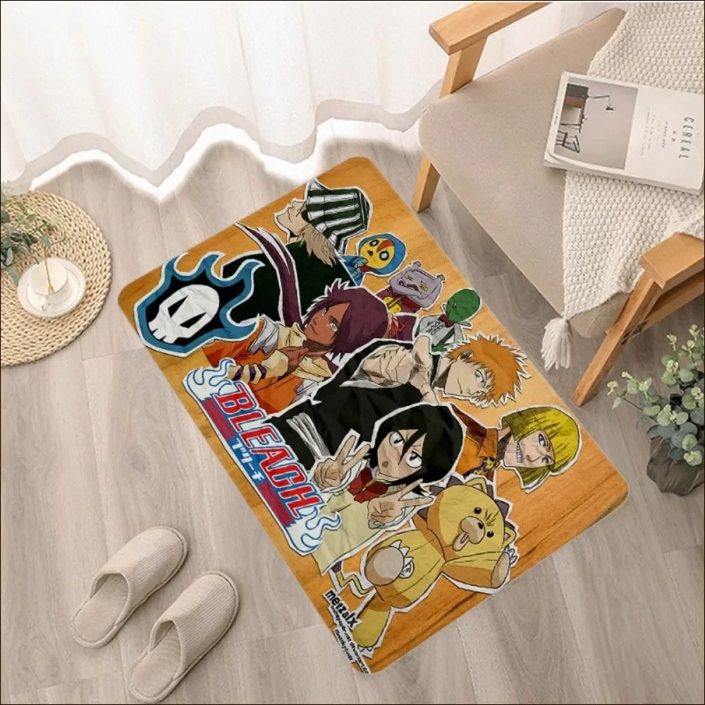 Japanese Anime Bleach Floor Mat Floor Mat Retro Multiple Choice Living Room Kitchen Rug Non-Slip Modern Home Decor