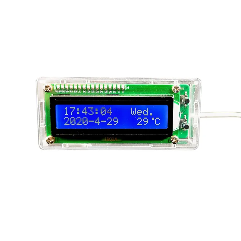 DIY DS3231 LCD Perpetual Calendar Kit Alarm Clock Temperature Display DIY Electronic Soldering Practice